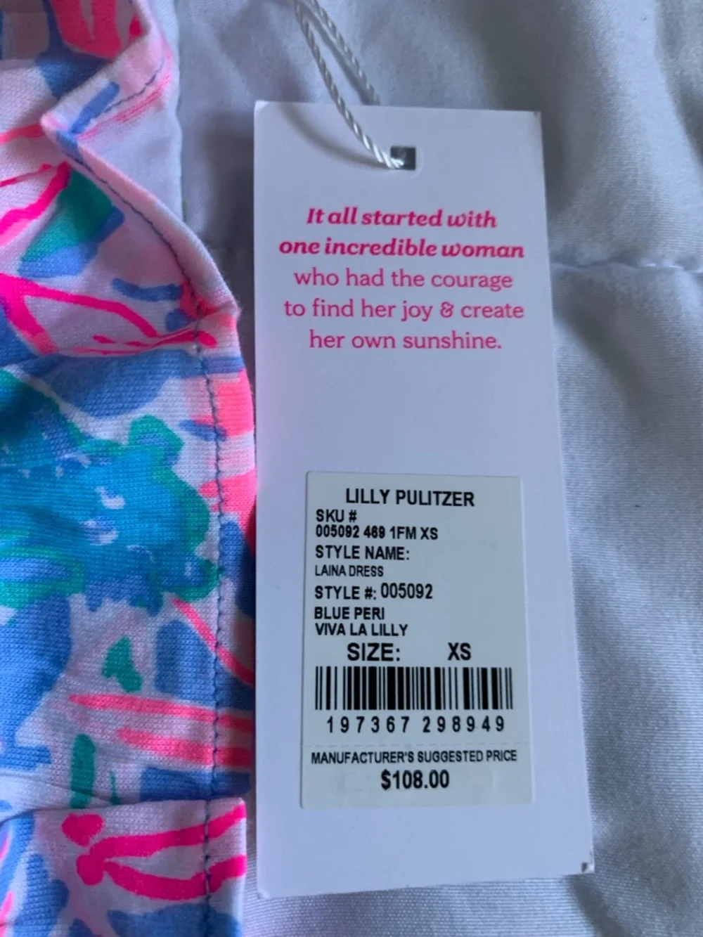 Lilly Pulitzer Laina T Shirt Dress XS NWT - Picture 7 of 9